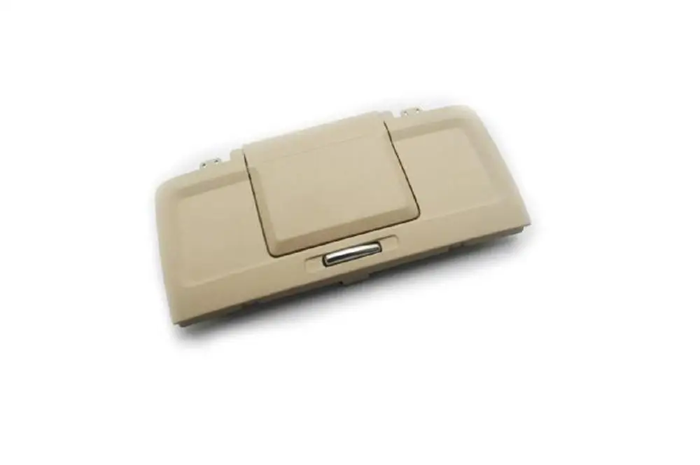 Beige Rear Centre Console Tray Plate Chrome Knob For Vw Passat B6 / Cc-- Sturdy Accessory