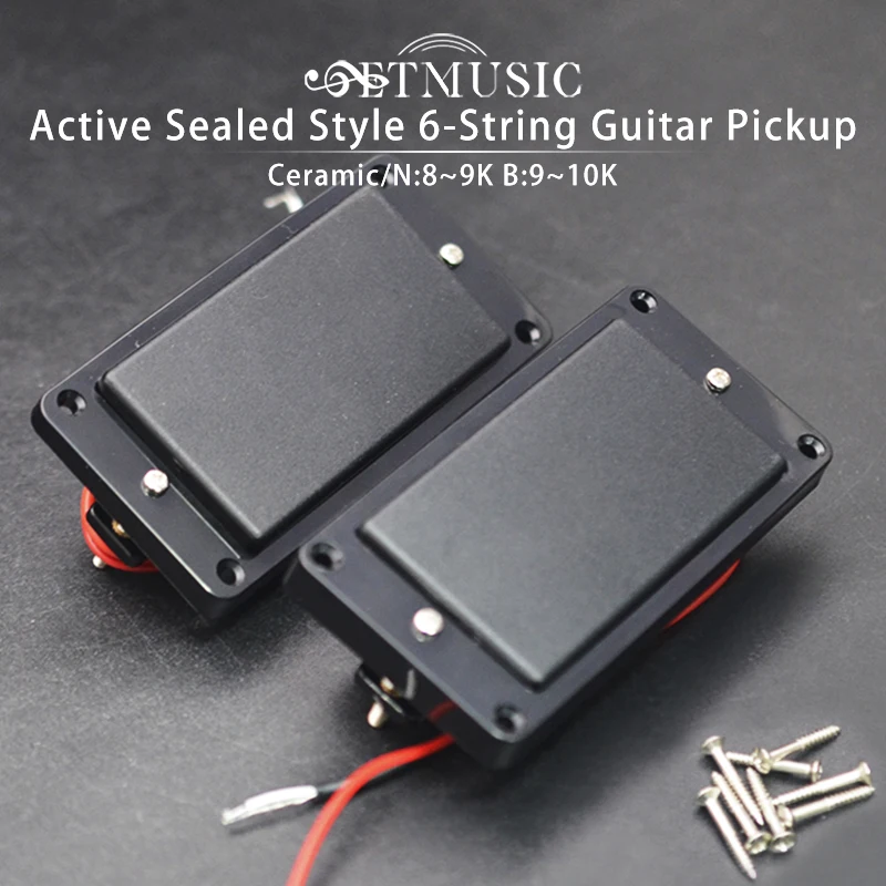 

NEW Active Sealed Style 6-String Guitar Pickup for 6-String Guitar Humbucker Pickup Active Ceramic Magnet Pickup Guitar Parts