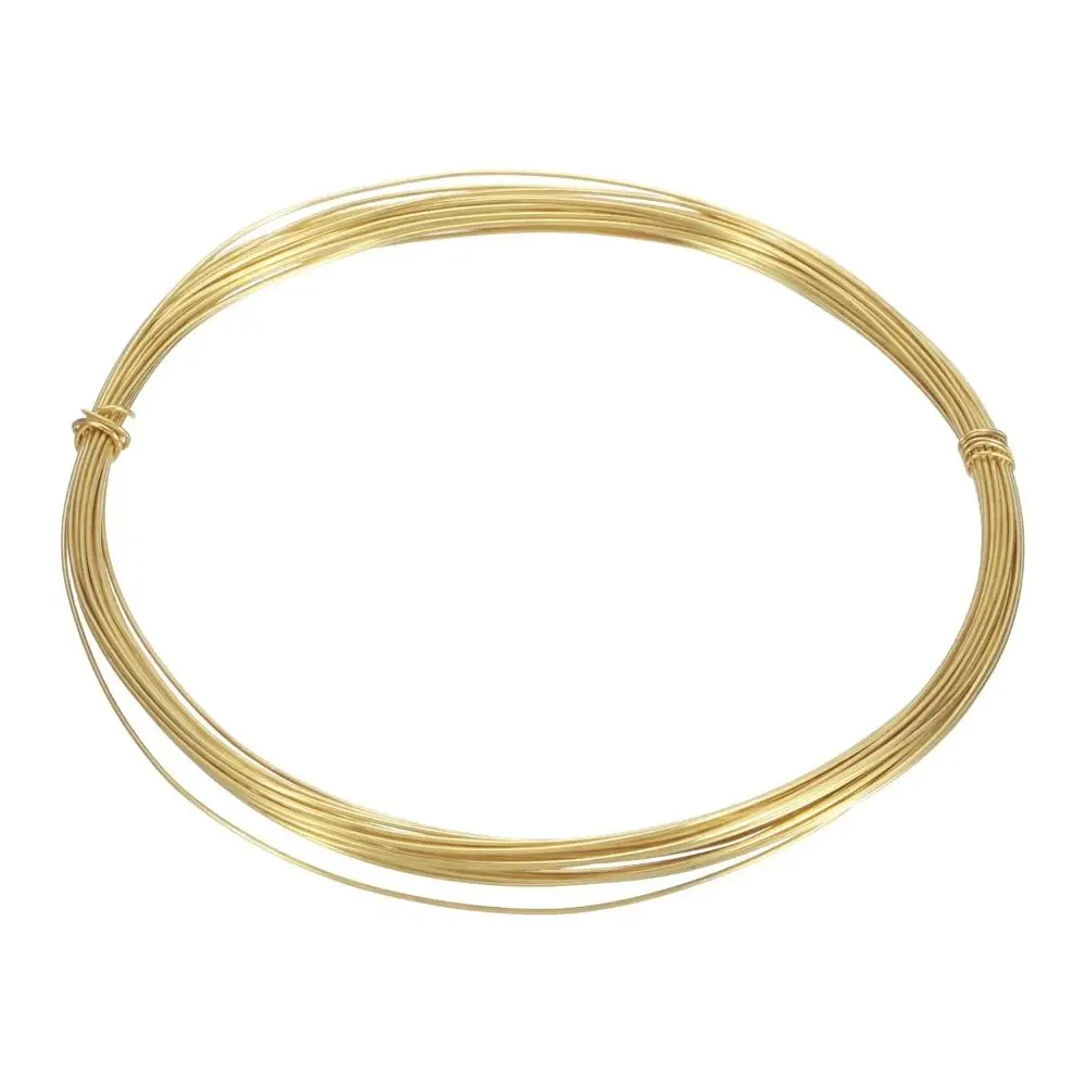 New Brass Brass Wire 0.3-1mm 5M/Roll Jewelry Wire Bendable Brass Filament