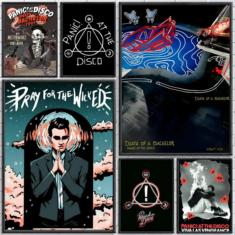 Band Panic! at the Disco   Print Wall Art Pictures Canvas Painting Living Room Bedroom Home Decor Poster