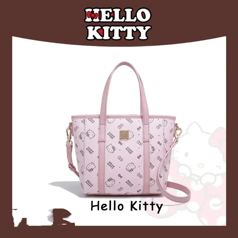 HelloKitty Cute Heart Handheld Vegetable Basket Bag Y2k Commuter Versatile Single Shoulder Diagonal Cross Tote Bag for Women