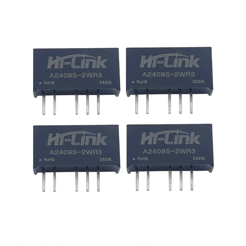 Hi-Link ใหม่คู่เอาต์พุต10ชิ้น/ล็อต A2409S-2WR3 21.6 ~ 26.4V 24V DC ไป2W 9V A2409S-2WR3โมดูลการแปลงพลังงาน DC