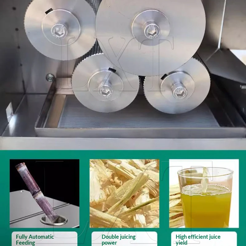 

Stainless Steel Sugarcane Juicer Machine Electric Press Extruder Squeezer Juice Extractor