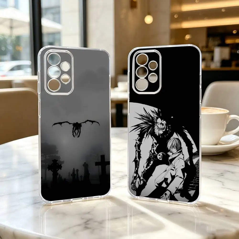 

D-Death N-Note Anime R-Ryuk Phone Case Transparent Silicone Soft For Samsung S25,S24,S21,S22,S23,S30,Ultra,S20,Plus,Fe