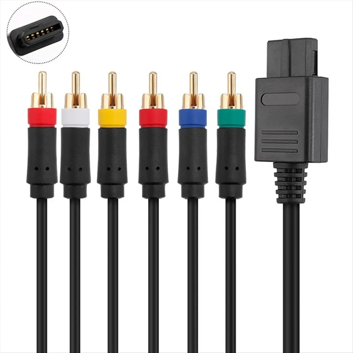 & AT27  RGB/RGBS Cable for N64 SFC SNES Video Consoles Composite Cable Strong Stability Without BNC Adapter