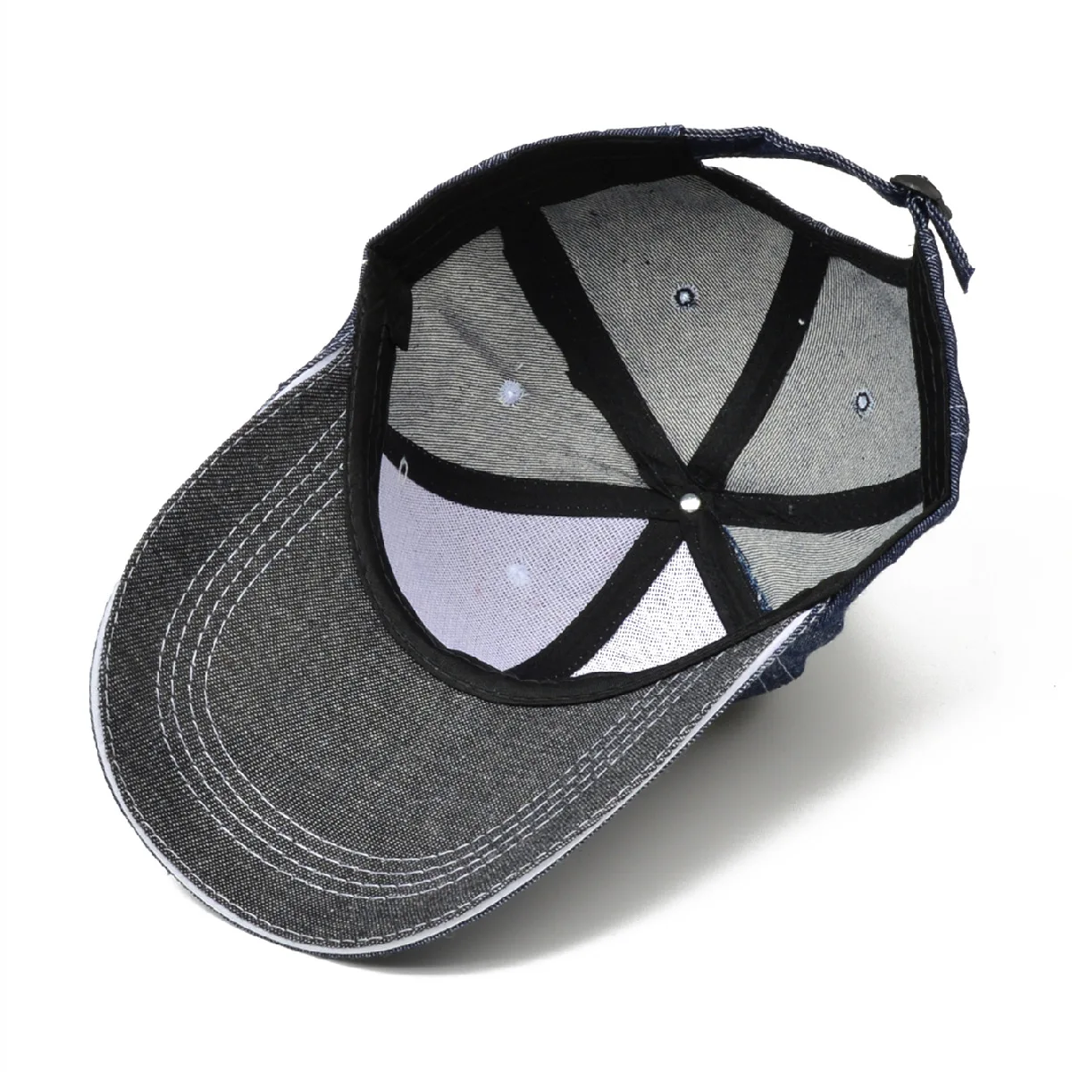 Long Brim Baseball Caps for Men Women Denim Sun Outdoor Dad Hats Solid Trucker Hats