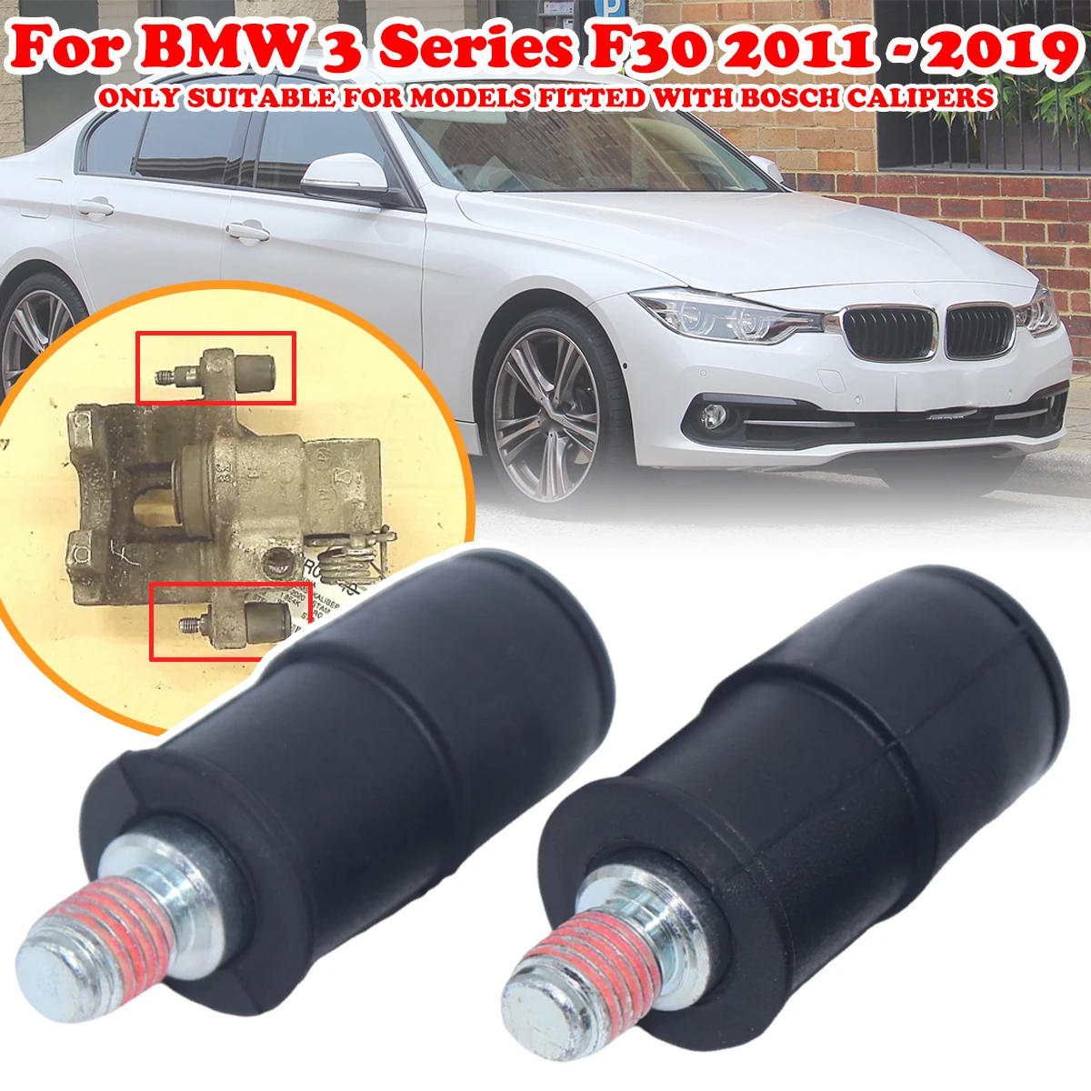 

For BMW 3 Series F30 2011 - 2019 Front Brake Caliper Slider Guide Pins Bolt Kit Left Right Disc Housing Bellows Sleeve Bushing
