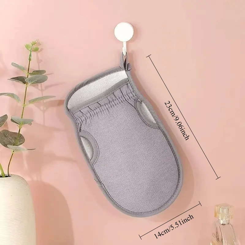 3Pcs Shower Gloves, Shower Exfoliating Scrub Sponge, Body Scrub Exfoliating Device, Soft Shower Cleaning Brush, Back Cleaning Pa