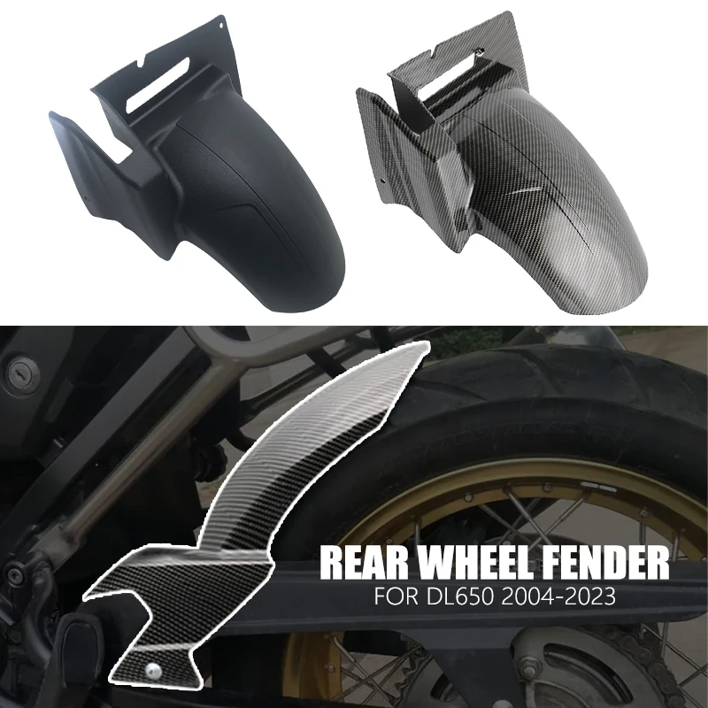 

New Carbon Rear Wheel Hugger Fender Mudguard Cover Fairing For Suzuki V-Strom650 DL650 V-Strom 650 DL 650 VStrom 650 2004-2023