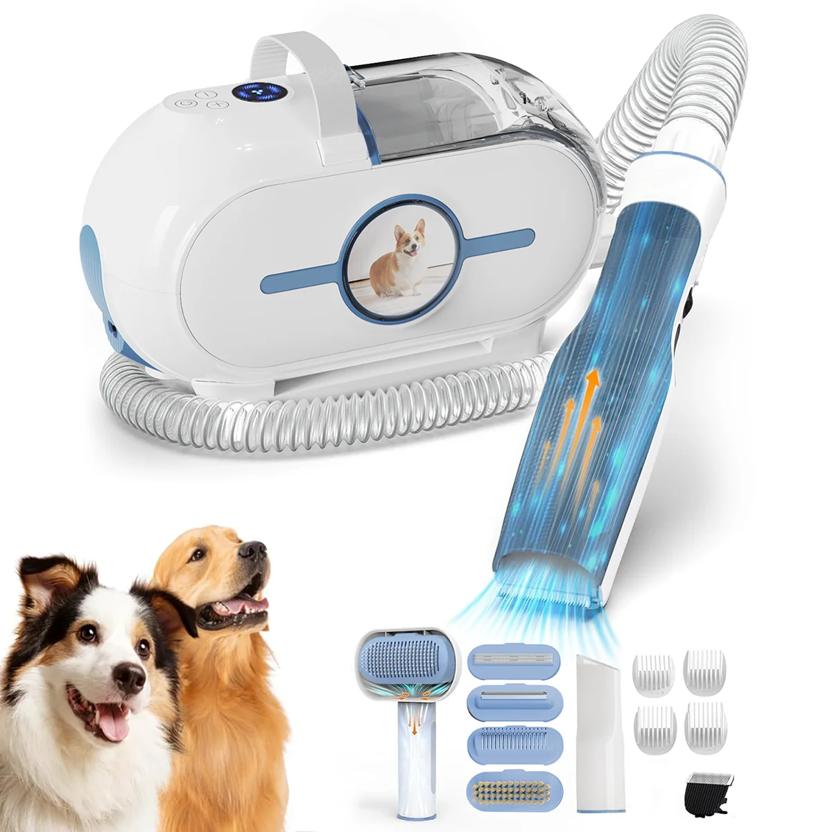 New product Portable Electric Pet Cat Dog Hair Cleaning Machine Vacuum Grooming Clean Hair Combs Shed Pal Remover Pet Tool