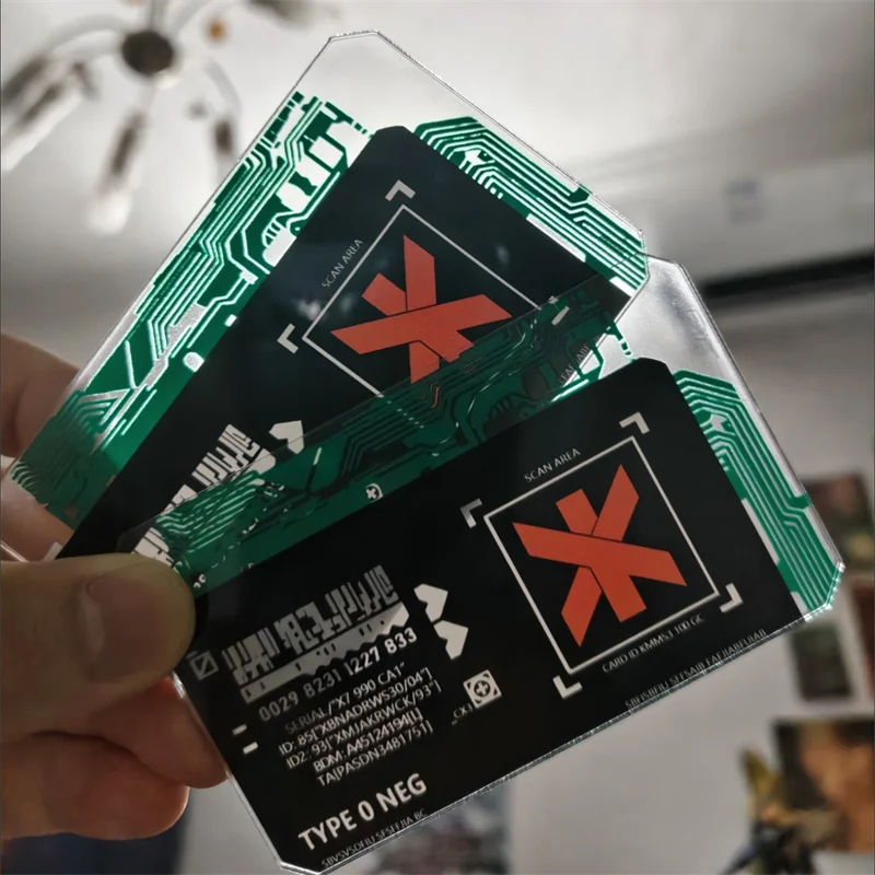 Game Trauma Team Gold Edition Cards Cosplay Card Transparent Acrylic Postcard Accessories Photocard Collection Ornament Prop