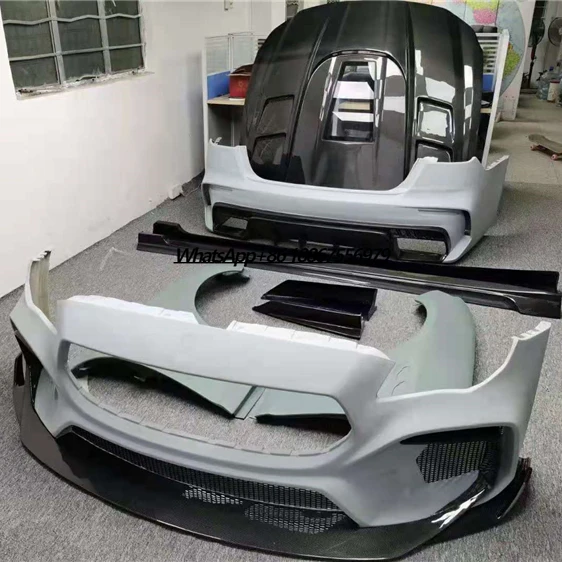 

For Maserati Quattroporte Front Bumper and Rear Bumper Assembly Fit President for maserati Semi-carbon Fiber