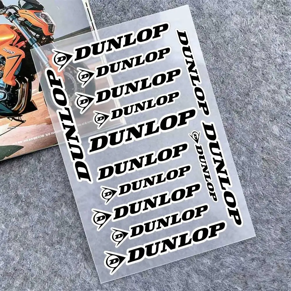 

For DUNLOP Reflective Motorcycle Stickers, 3M Safety Warning At Night In The Dark Scooter Helmets
