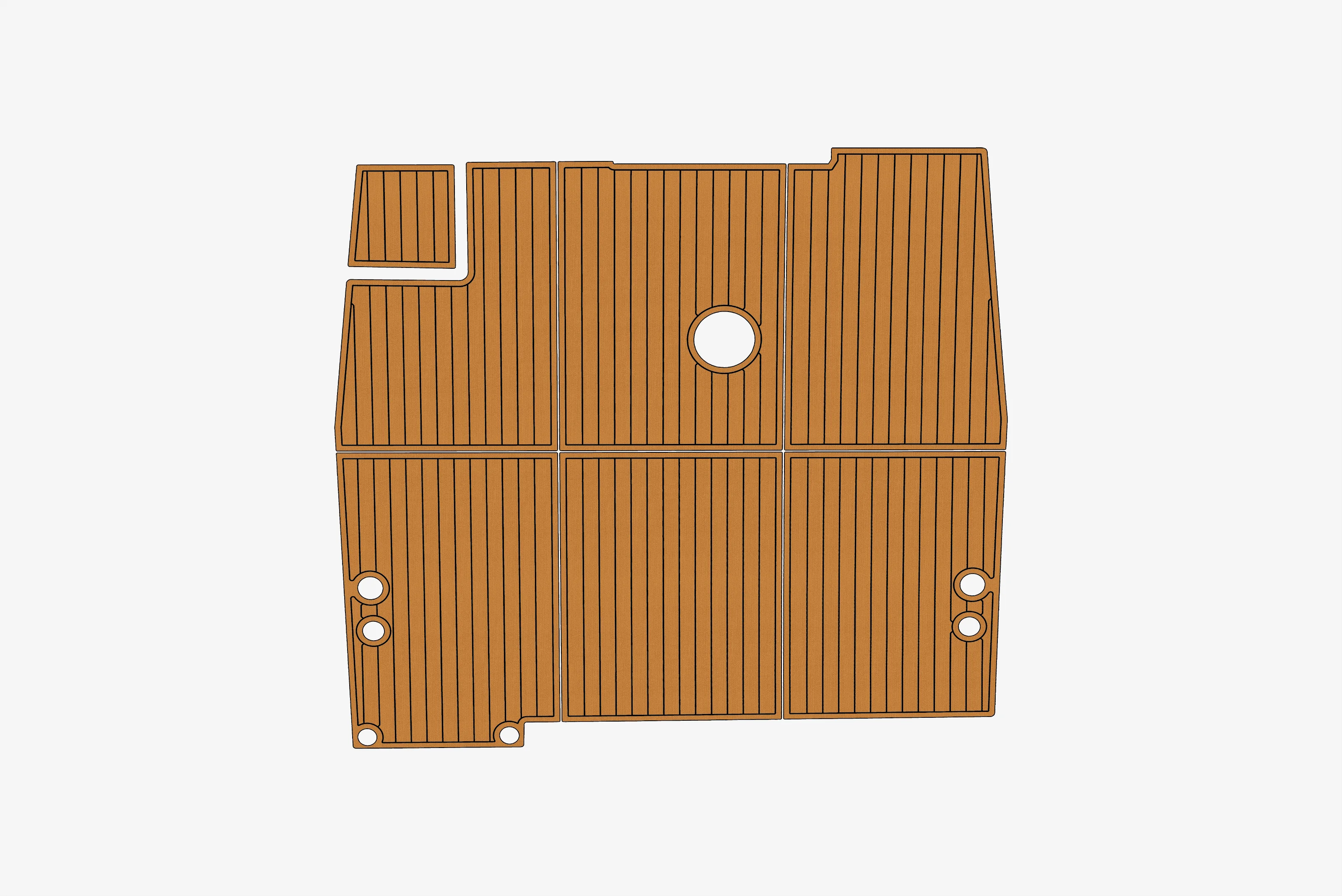 

Anti-Skid EVA Faux Teak Self-Adhesive 6mm Boat Decking Pad for 1985 Chris Craft 38 Catalina Yacht Cockpit Durable Marine Floor