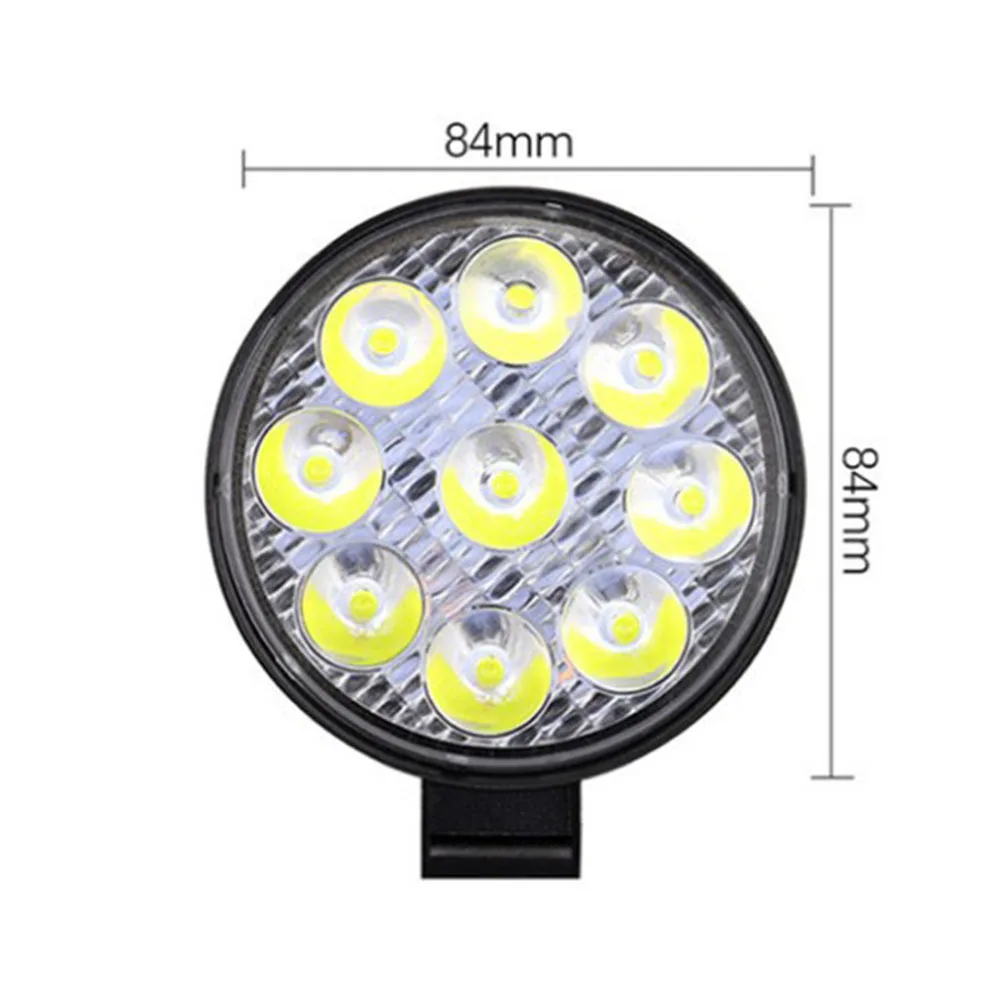 LED Work Light 27W Spot Floodlight Waterproof Explosion Proof for Suv Truck Car High Power Aluminum Alloy LED Work Light