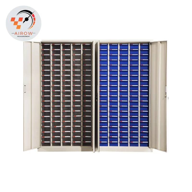 AIROW information cabinet, drawer type screw accessories storage workshop hardware electronic components cabinet Iron material