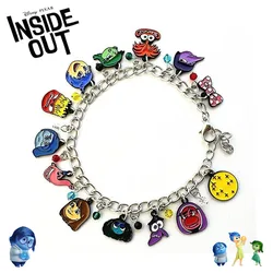 Cute Inside Out Bracelet  Anime Joy Sadness Cartoonl Bracelet DIY Drop Oil Couple Pendant Bracelet Chain  Accessories Gifts