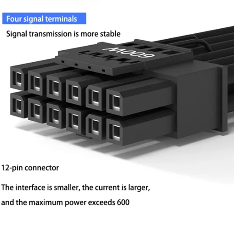 Imagem -04 - Seasonic-cabo de Alimentação Original Pcie 5.0 12vhpwr para Pcie Dual 8pin 600w Km3 Prime Focus Core Rog Thor Strix Tuf Psu Modular