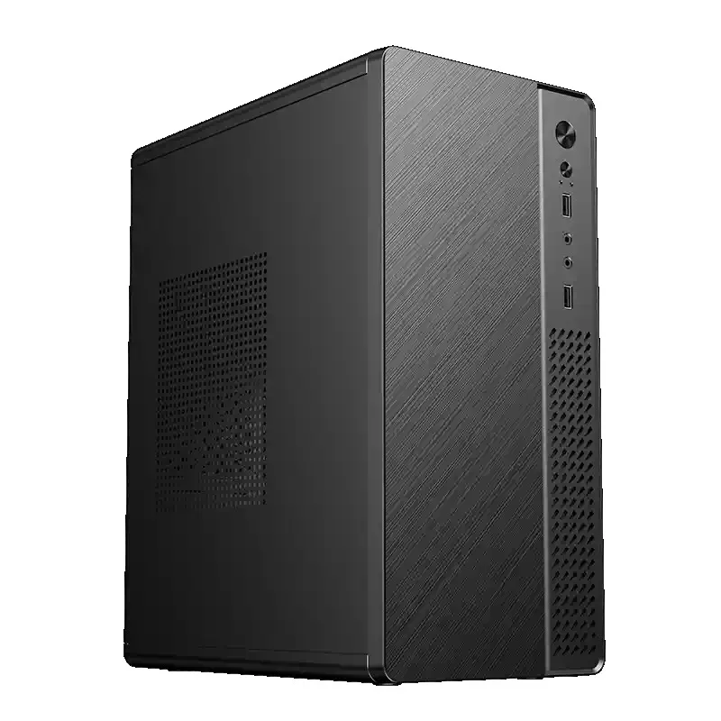 M-atx Motherboard Brushed Computer Case, Desktop Mini Business Office Home Simple Small Case