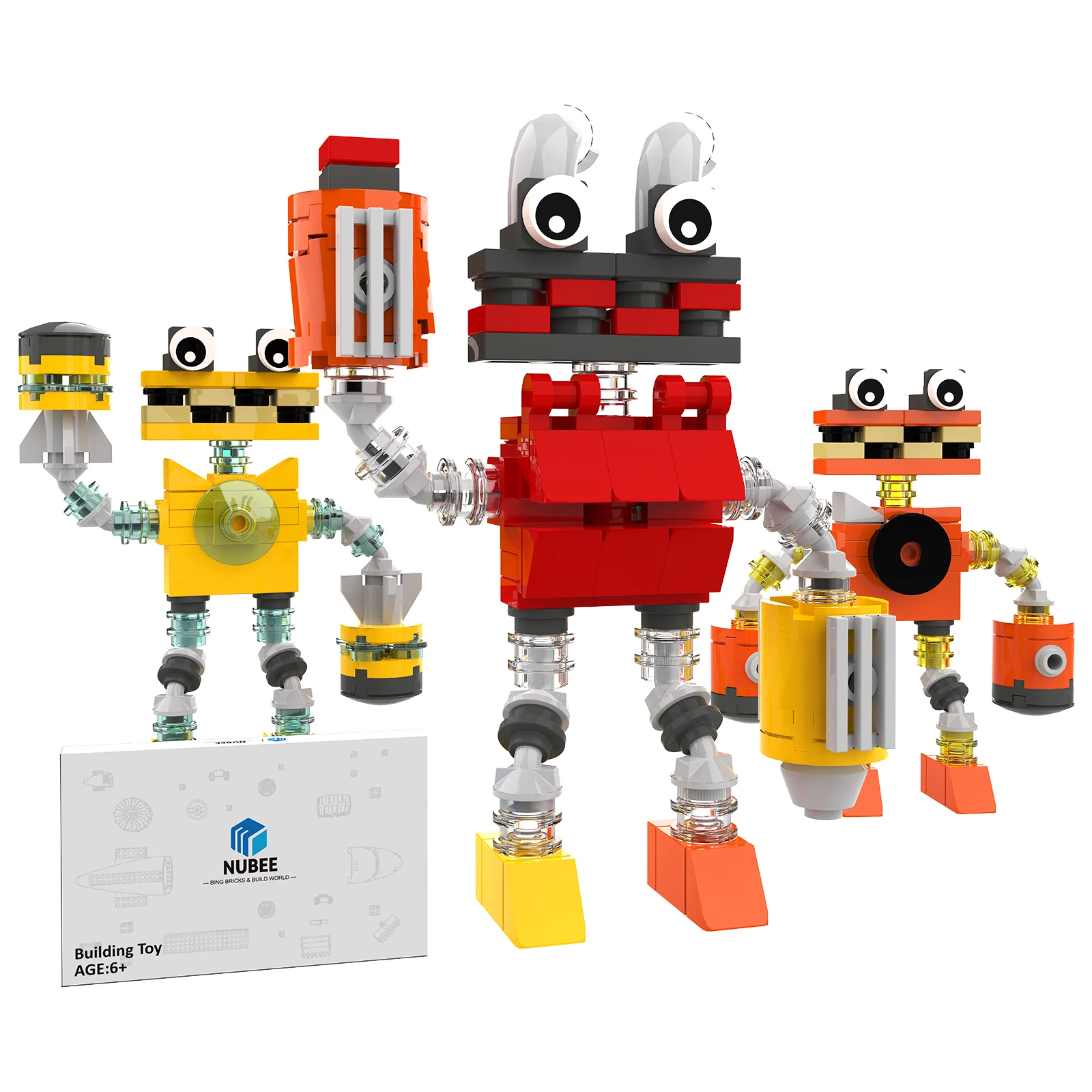 

Three-in-one monster choir building block set, Room Decor, Best Gift & Collectors, Ideas Christmas/Halloween/ Thanksgiving Gift