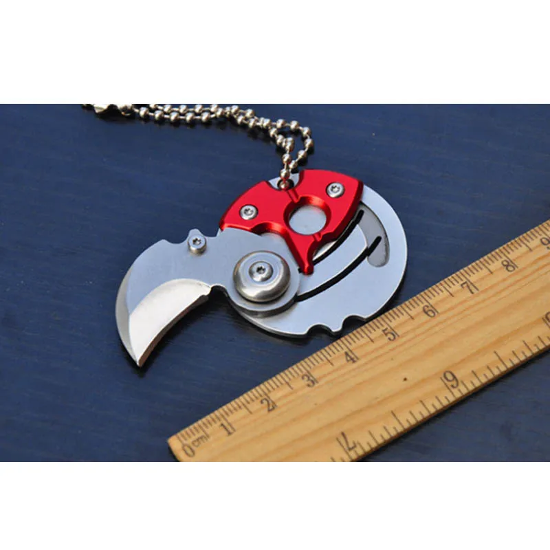 Mini Portable Folding Blade Coin Knife Keychain Parcel Box Opener Multifunctional Self Defense EDC Tools Outdoor Pocket Knives