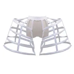 Women's Baroque Pannier Petticoat Victorian Bustle Cages 5 Hoops Skirt Cage Skirt for Girls Rococo Dress Underskirt 2023