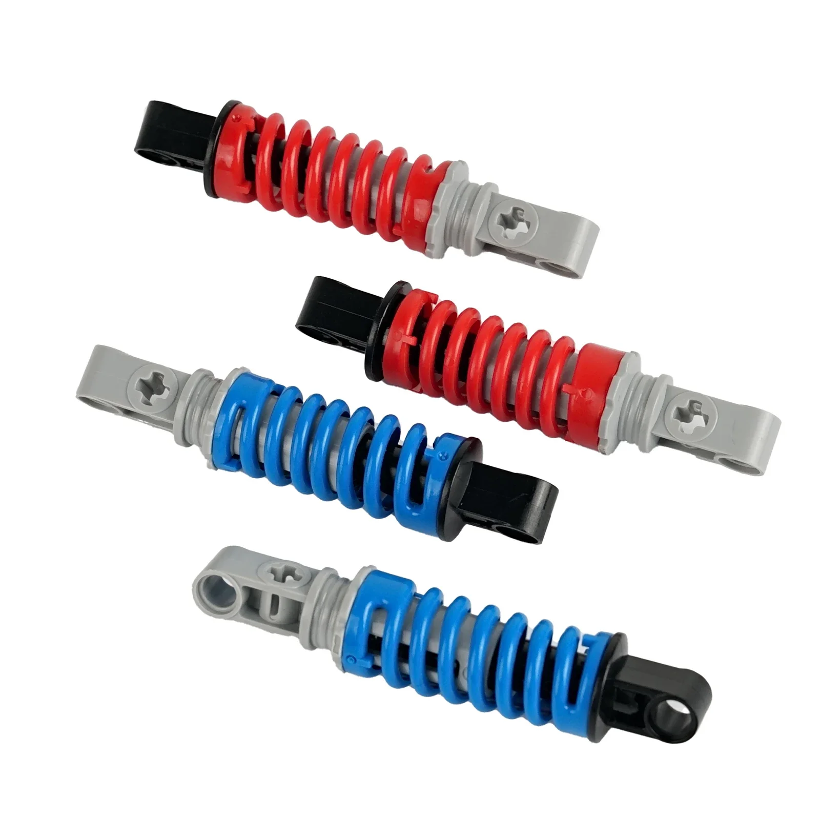 4 ピース/セット 9L スプリングショックアブソーバーテクニカルビルディングブロック部品 9717c01 車モデル MOC レンガ修正されたオートバイアクセサリー