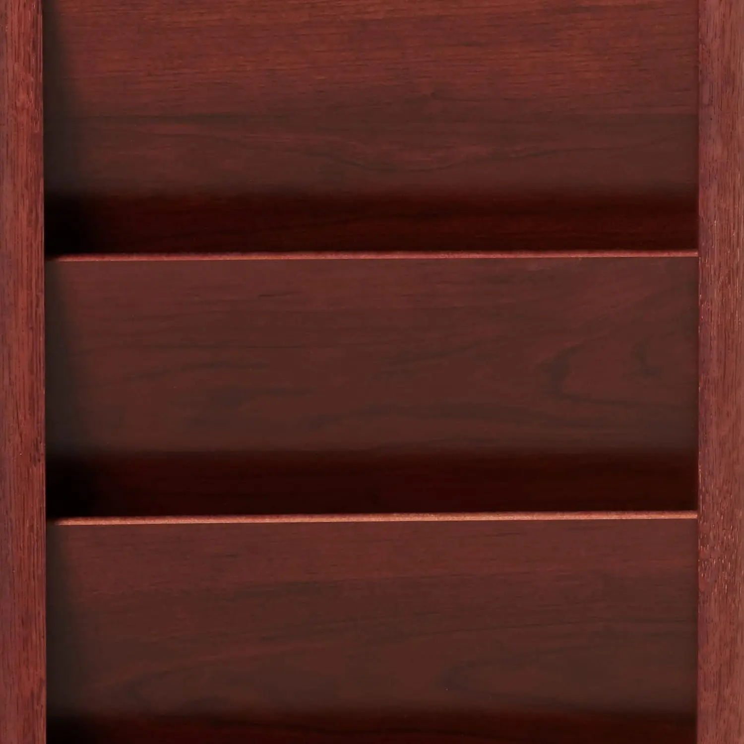 20 Pocket Cascade Free-Standing Rack Magazine Holder, Mahogany