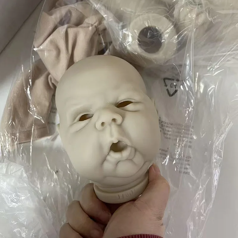 New Limited Edition 20Inch Gounchi Reborn Doll Kit High Quality Unfinished DIY Blank Doll Parts With Cloth Body and Eyes view 4