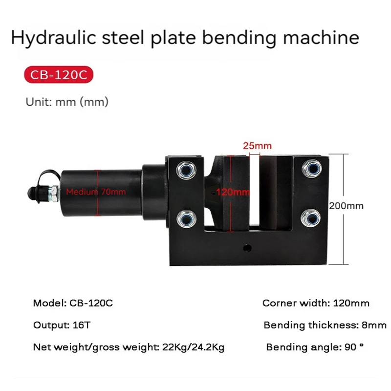 

Hydraulic Bending Machine CB-120C Copper Row Aluminum Row Angle Iron Bending Machine Bus Processing Machine 16T