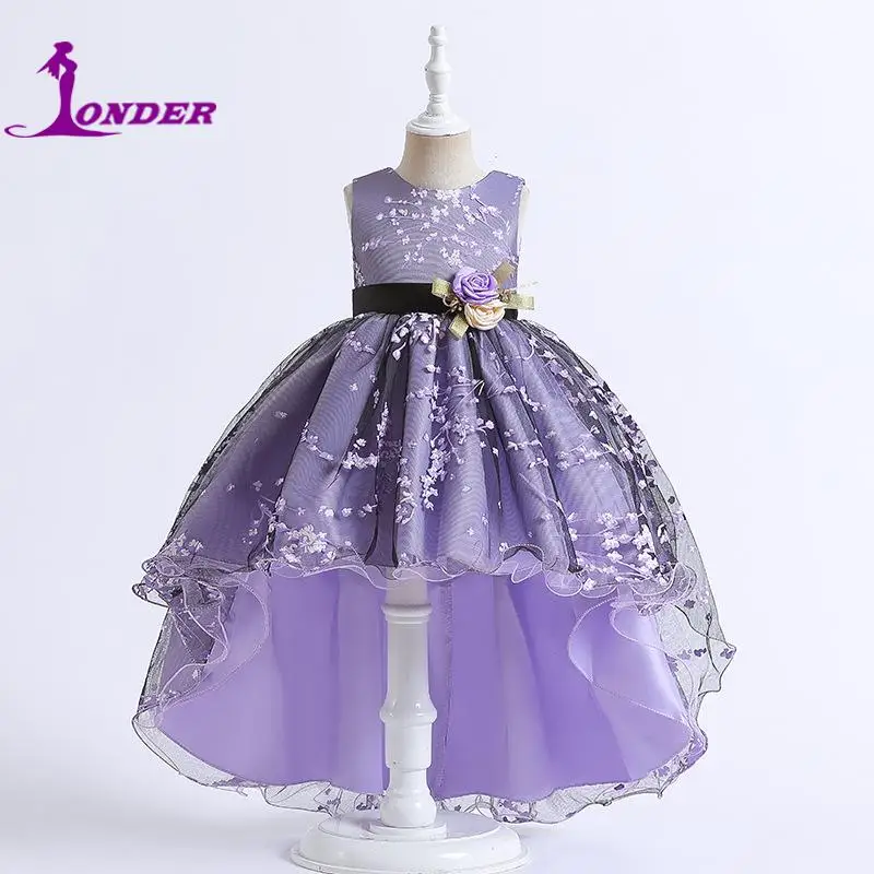 sonder-小さな女の子のためのレースのボールガウンラウンドネック花柄のドレスパーソナライズされた絶妙な結婚披露宴甘い