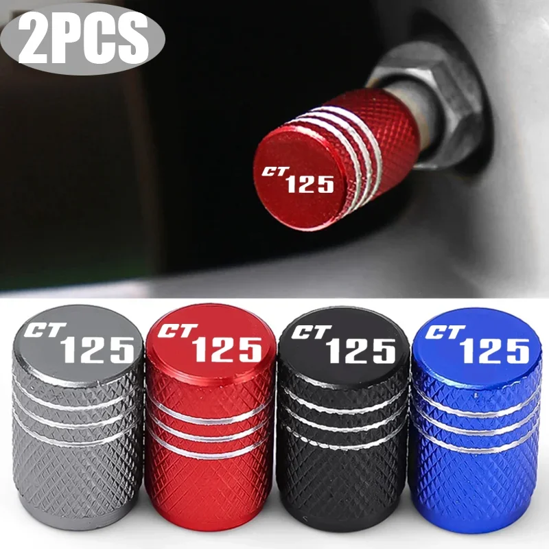 2pcs Motorcycle Tyre Rim Air Port Tire Valve Wheel Stem Caps Dustproof Covers for CT125 CT 125 Hunter Cub 2024 Universal