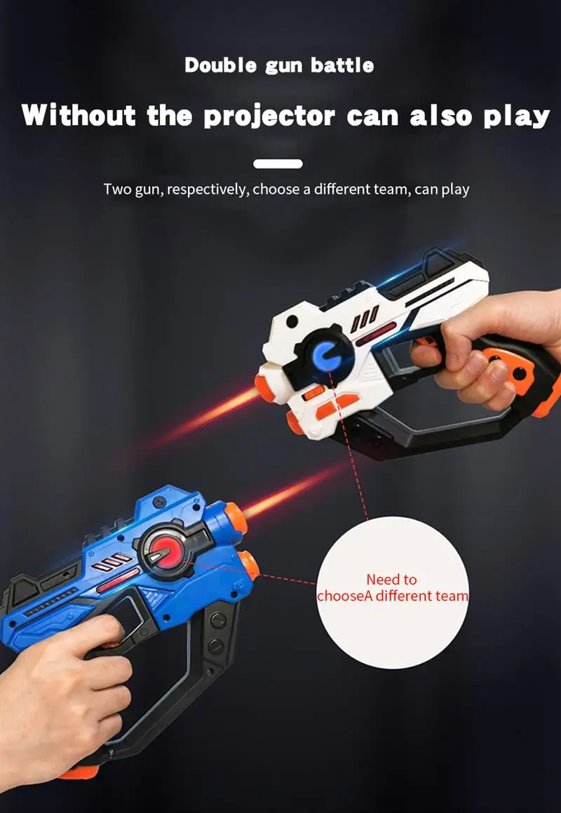 2 pz/set Bambini Laser Tag Pistole Giocattolo Proiettore A Infrarossi Elettrico Pistola Giocattolo Per Il Bambino Laser Tag Gioco di Battaglia Giocattoli Per I Regali Dei Bambini