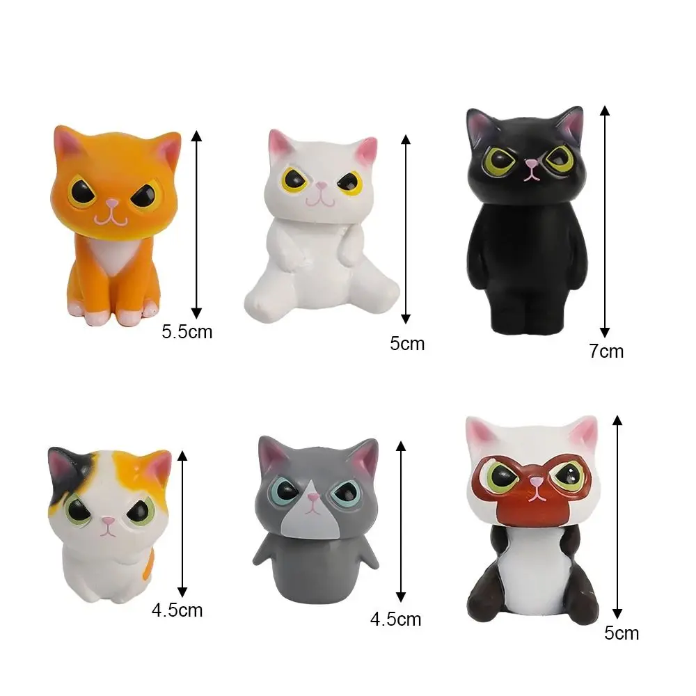 Funny Disguised As Cats Camouflage Animals Ornaments PVC Hand-made Animals Miniatures Cute Cartoon Cat Figurines Kid Toys