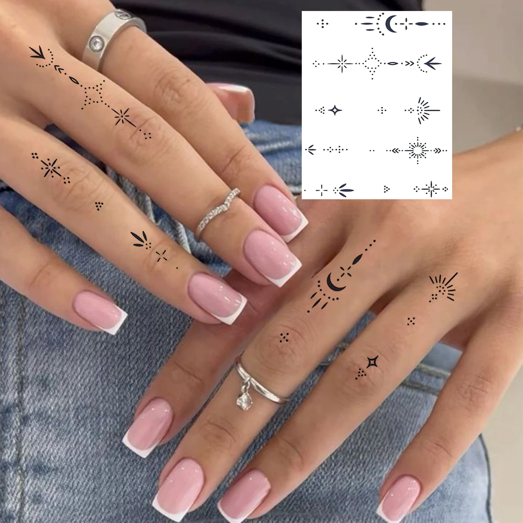 1 Sheet Crescent Flower Chain - đánh giá và giá Body Jewelry Tattoo