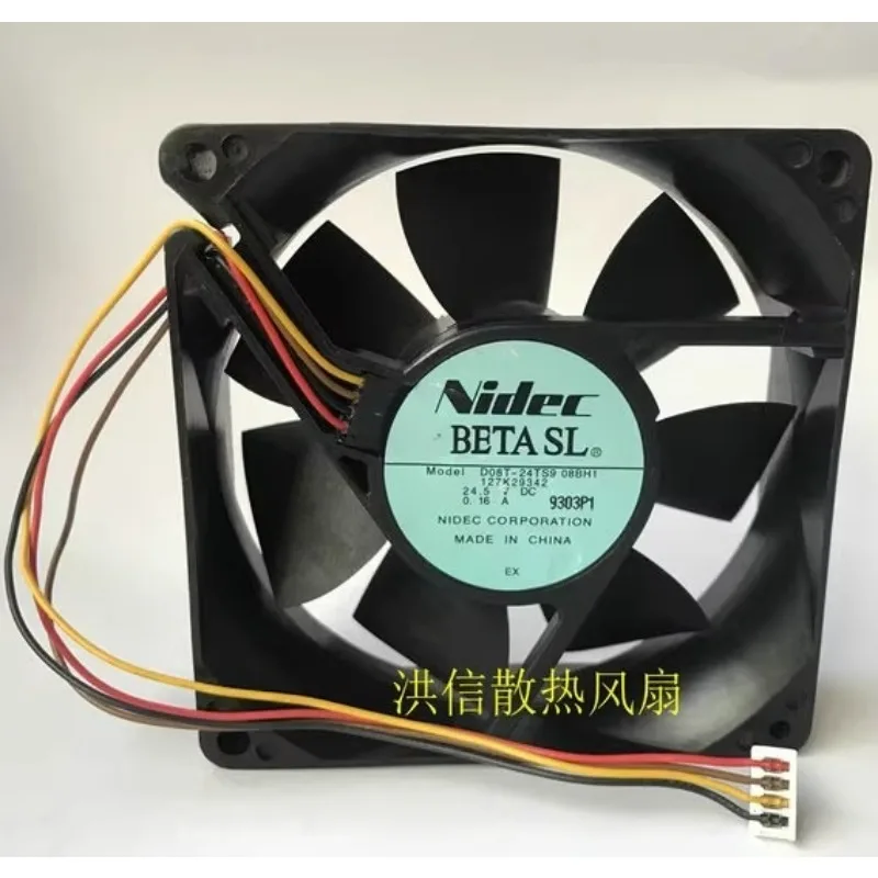 New Cooler Fan for Nidec D08T-24TS9 08BH1 127K29342 DC24.5V 0.16A Cooling Fan 8025 80 * 80 * 25mm