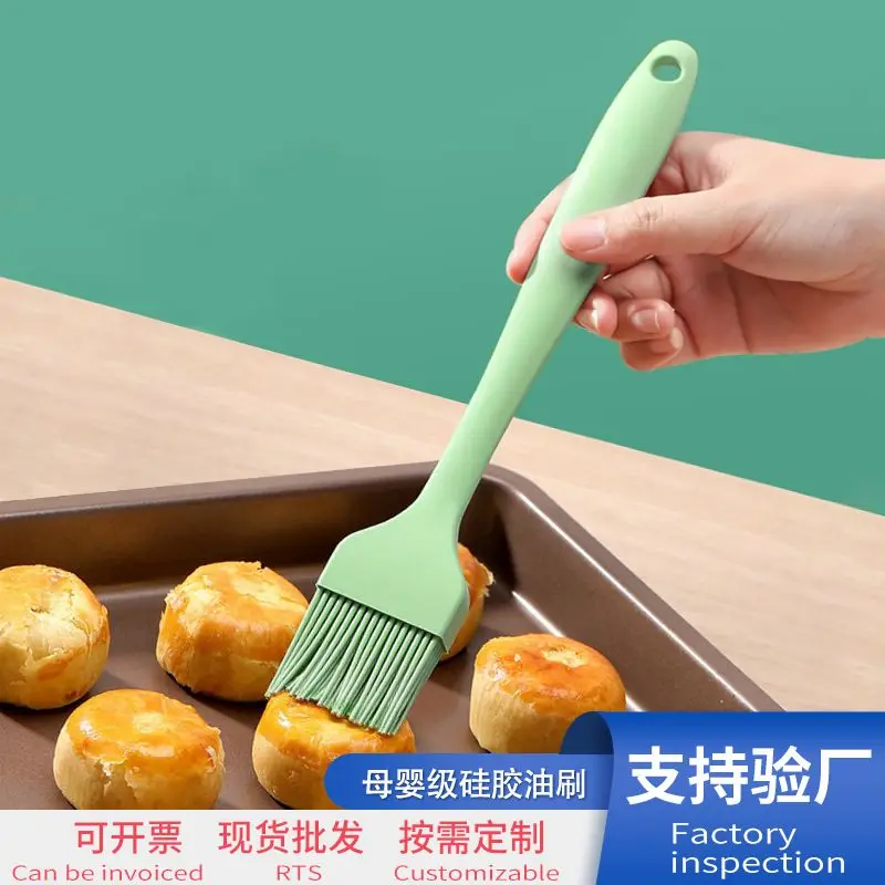 Food Grade Silicone Basting Brush Heat Resistant Pastry BBQ Grill for Kitchen Baking Cooking Tools Green Oil