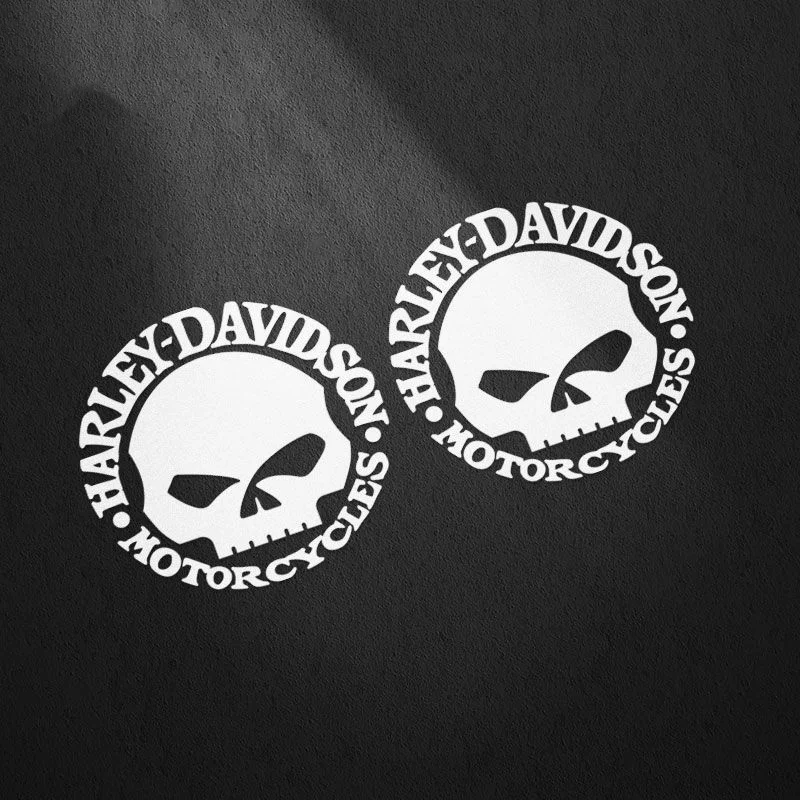 Skull Helmet Motorcycle Body Fuel Tank Waterproof Reflective Decorative Stickers For Harley Davidson Softail Sportster VRSC 883 view 6