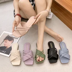 Women Slippers New Fashion Elegant  Outdoor Sports Beach Wedge Height Increase Womens Opened Toe Shoes Comfortable Summer