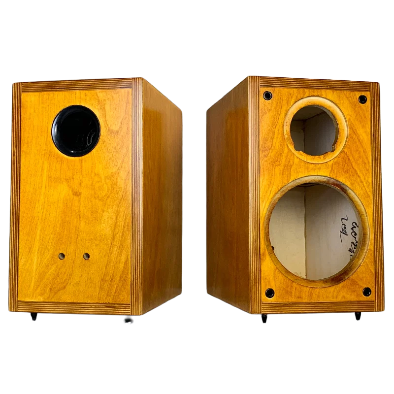 Craftsmen Customized One Pair 5 Inch Two-Way Minima Empty Birch Plywood Speaker Cabinet Box Vintage Classic Loudspeaker HIFI DIY