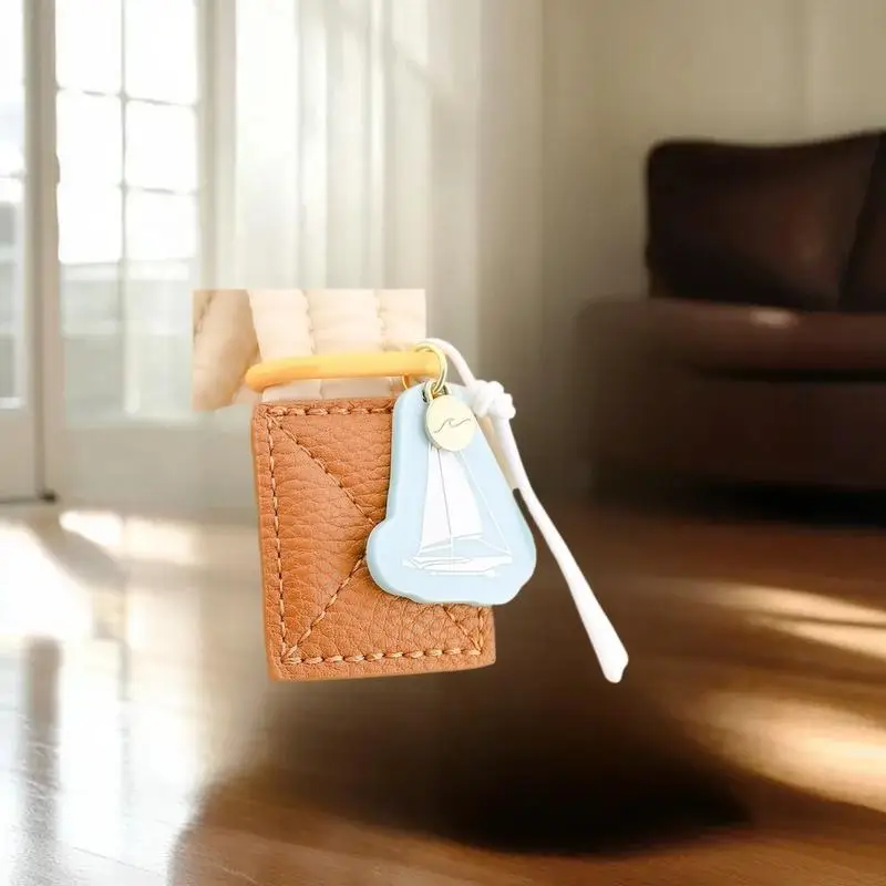 سحر الاكريليك وقلادة الهاتف المحمول الهندسية المتناقضة مع نسج حبل الرجعية