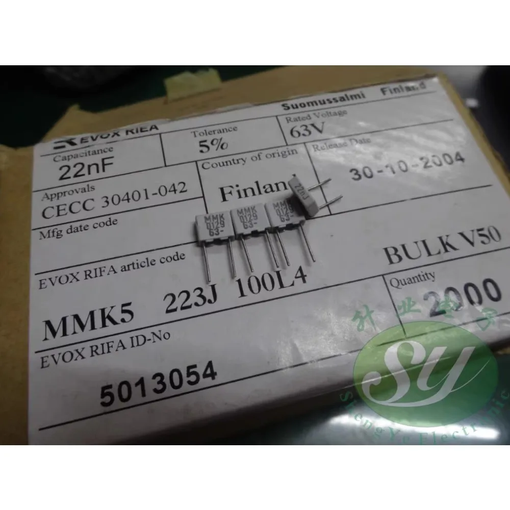 

20PCS EVOX MMK5 0.022uf/63v 22nf 223 New 5MM film capacitor