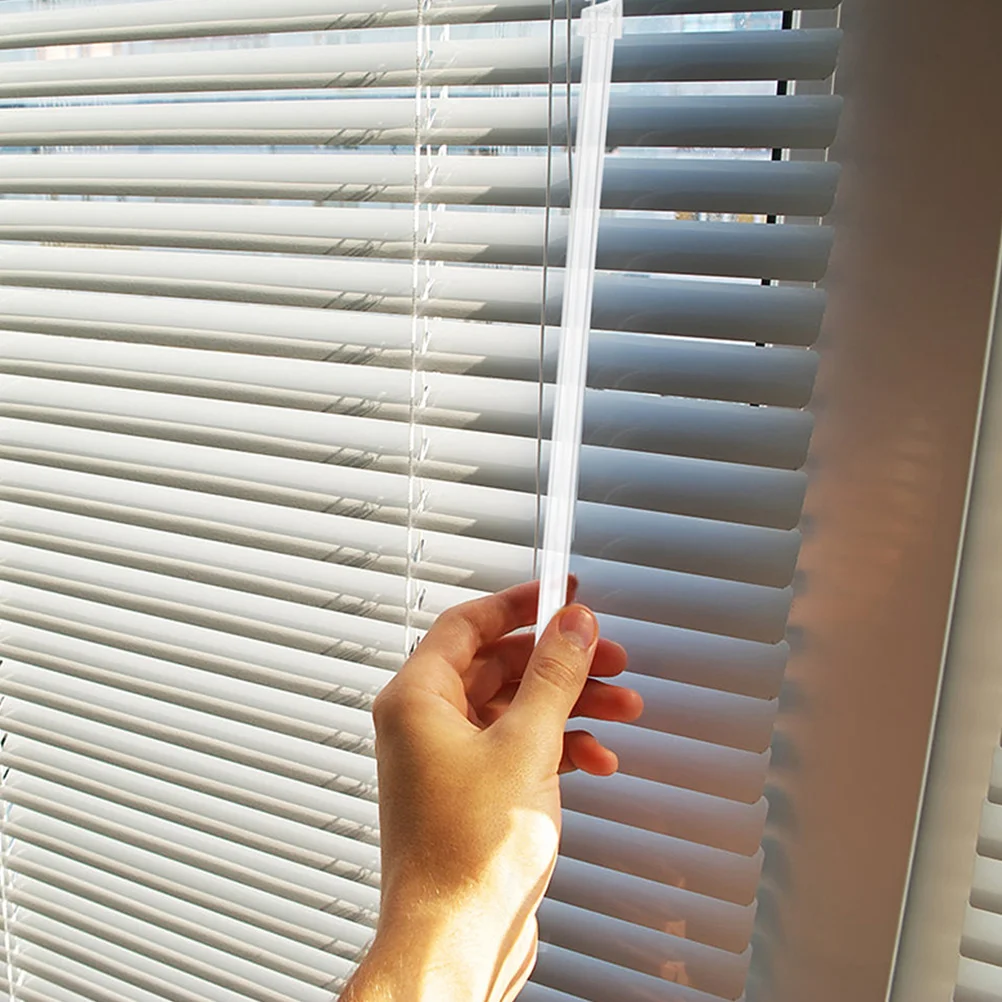 

10pcs Blind Rod Replacement With Hook 17 Inch Long Window Blind Stick Transparent Lightweight Easy Install Vertical Blinds