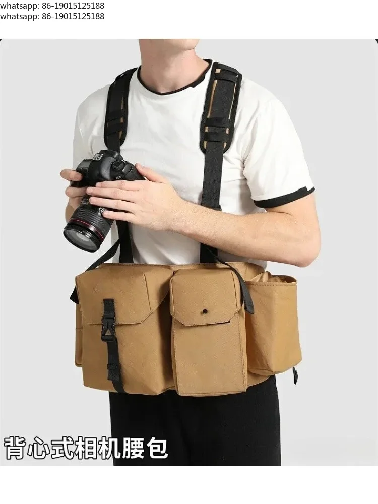 Camera Waist Bag Storage Shoulder Bag Waterproof Digital Outdoor Portable Dustproof Lens Bag Universal Photography Accessories