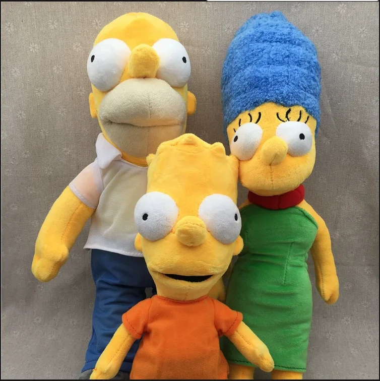 New *Simpsons Plush Doll Assen Family Toys Animation Peripheral Doll Gift Children Comfort Toys Birthday Gift Christmas Gift