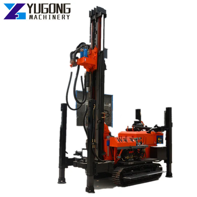 100m-500m deep Diesel Hydraulic Portable Water Well Drilling Rig Drilling Machine Crawler Drill Equipment