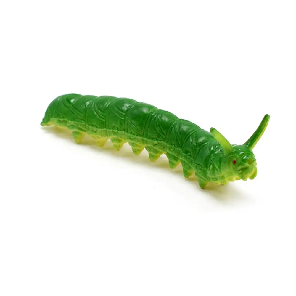 Inseto selvagem macio modelo animal lagarta lagarto cobra camaleão figuras de ação truque de halloween brinquedo presente do miúdo ﻿