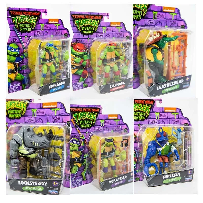 

Teenages Mutants Ninja Turtles Cartoon Figure Leonardo Raphael Film Version Figure Model Toys Collect Ornaments Kids Gifts