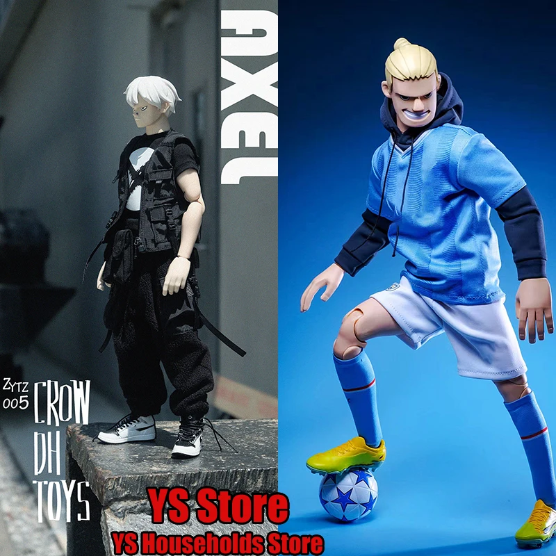 CROW DH TOYS Original 1/6 Sale Alex Trendy Action Figure Haaland Football Boy Base Movable Solider 12