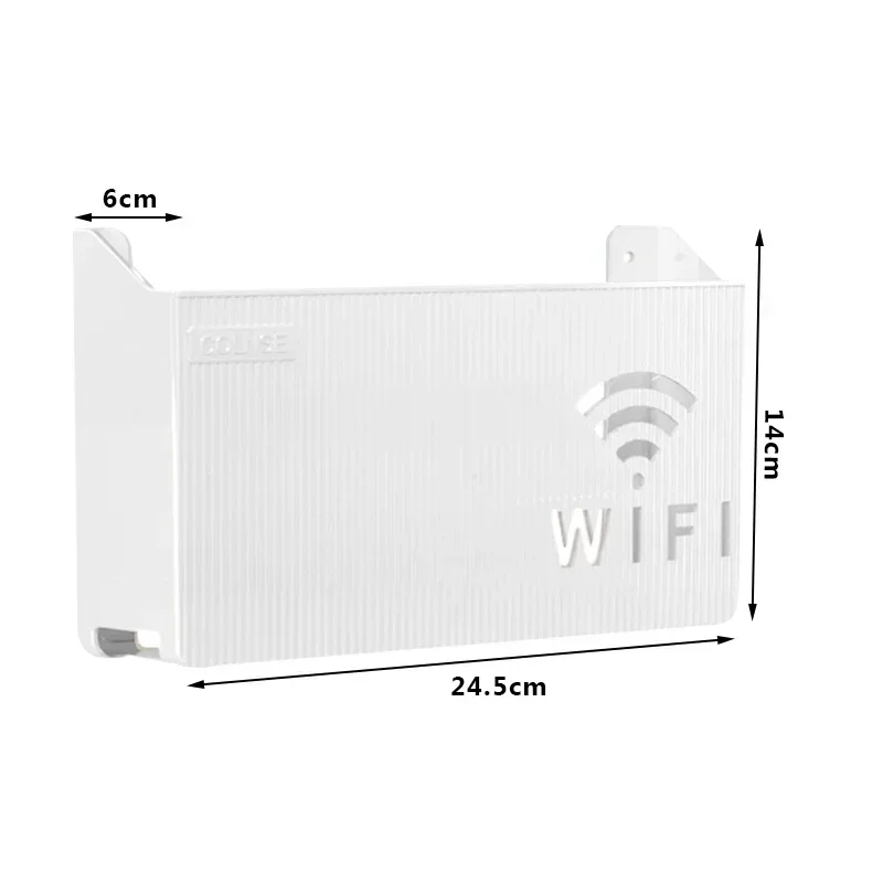 Wireless Wifi Router Storage Box Plastic Wall-mounted Cable Power Bracket Organizer Shelf Home Decor Cajas Organizadoras